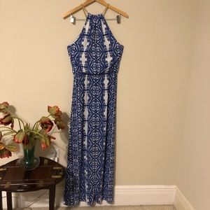 Bisou Bisou maxi dress Royal blue design